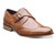  Stacy Adams Tan Monk Strap Leather Wingtip Stratford 24973-240 Size 13 