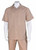  Successo Mens Beige Linen Walking Suit Beach Wedding Outfit 1065 