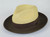  Summer Straw Fedora Hat for Men Natural Brown Two Tone SA-802 