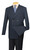  Mens Navy Double Breasted Blazer Sport Coat Z762TA Size 56R 52L Final Sale 