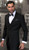  Statement Men's Black 3 Piece Slim Fit Suit with Vest Lorenzo 