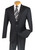  Vinci Solid Charcoal Gray 2 Button Mens Business Suits 2PP 