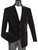  Velvet Blazer Mens Black Jacket Sport Coat 2 Button Vinci B-27 