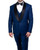Vinci Stacy Adams Men's Blue Tuxedo Modern Fit SMT282 Size 44R Final Sale 