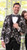  Black Fancy Floral Pattern Tuxedo Jacket Blazer Prom EJ Samuel J179 