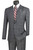  Vinci Slim Fit Plaid Suit Young Men's Charcoal Glen Plaid S2RW-1 