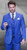  Statement Men's Sapphire Blue Windowpane Wool Modern Fit Suit 3 Piece Bergamo 