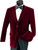  Men's Burgundy Velvet Classic Blazer Vinci B-27 Size 2XL Final Sale 