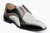  Stacy Adams Mens Shoes Black White Gray Bike Toe 25576-910 