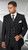  Statement Men's Black Pinstripe 3 Piece DB Vested Suit Zarelli 