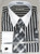  French Cuff Dress Shirt with Tie Combo Black White Stripe DS3813P2 Final Sale 