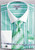  Fratello Mint Jacquard Stripe French Cuff Shirt Tie Set FRV4130P2 Final Sale 