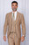  Manzini Mens Stripe 3 Piece Suit  Taupe Modern Fit Sydney 