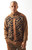  Silversilk Mens Brown Zipper Front Sweater Geo Pattern 61006 