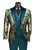  Mens Green Formal Fashion Suit Tuxedo 3 pcs. Big Lapels MVJQ-1 