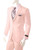  Men's Pink 2 Button Regular Fit Suit Lucci A72TE Size 38L Final Sale 