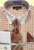  Avanti Men's Collar Bar Dress Shirt Plaid Rust Tie Hanky DN128M 