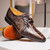  Marco Di Milano Men's Brown Hornback Derby Dress Shoes Caribe 