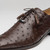  Marco Di Milano Men's Brown Ostrich Leather Dress Shoe Criss 