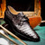  Marco Di Milano Men's Brown Caiman Leather Dress Shoe Lacio 