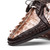  Marco Milano Shoes Men's White Brown Hornback Oxfords Caribe 
