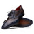  Marco di Milano Shoes Men's Alligator Wingtips Navy Brown Luciano 