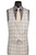  Vinci Men's Beige Plaid Modern Suit Low-Cut Vest 3 pc. MV2W-5 