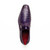 Marco di Milano Dress Shoes Purple Croco Lizard Monkstrap Toluca 