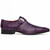  Marco di Milano Dress Shoes Purple Croco Lizard Monkstrap Toluca 