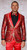  Manzini Men Paisley Pattern Tailored Tuxedo Red Jacket MZS-539 