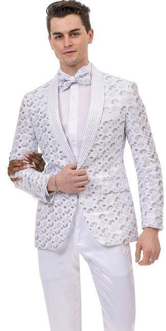 EJ Samuel White Blazer J172 main image 0