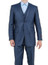  Men's Shiny Blue Sharkskin 3 Piece Suit Tazio M158-11 