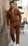  Prestige Mens Designer Knit Jogging Suit Mocha LNG210 