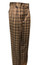 Tiglio Men's Wool Plaid Wide Leg Pants Tan Navy RT9225915 Size 40W Final Sale 