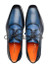  Mezlan Shoes Navy Multi Color Calfskin/Deer Derby Lace Up Fashion Shoes Bowery 