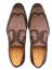  Mezlan Men's Suede Brown Wing Tip Derby Designer Shoes Benante 