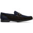 Marco DiMilano Genuine Ostrich/Suede Navy Brown Loafers Hugo