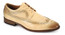 Mens Beige Italian Style Dress Shoes Summer Wingtip Antonio Cerrelli 7068