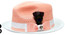  Bruno Capelo Mens Summer Fedora Hat Vented Peach BD-973 