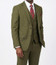  Pacelli Fashion Suit Lapel Vest Pleated Pants Olive Green Cameron 