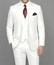  Pacelli Wedding Suit Lapel Vest Pleated Pants White Cameron 