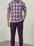  Dreams Lavender Purple/ Off White 2 Piece Plaid Coord Sets Reza 285-19 