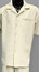 Dreams Mens Cream Patterned Short Sleeve Coord Set Skipper  265-05