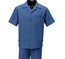  Dreams Mens Blue Textured Pattern Short Sleeved Coord Set Fino 277-31 