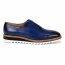  Giovanni Men’s Leather Casual Lace Up Shoe Blue Ruben 