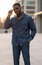 Robert Lewis Men's Shiny Blue Casual Jacket Outfit Suit RL008