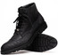 Marco Di Milano Caiman Crocodile Lace Up Fashion Boots Black Leoni