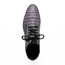 Marco Di Milano Caiman Crocodile Lace Up Luxury Boots Grey Leoni