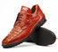 Marco Di Milano Caiman Crocodile & Calfskin Designer Cognac Sneakers Udine