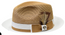 Bruno Capelo Men's Tan White Straw Summer Fedora Hat BD-962